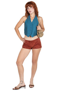 OUT-WEST SHORTS Shorts YYH Rust Suede XS 