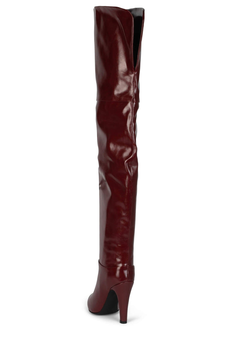 OVERLOOK Jeffrey Campbell Slouch Boots Wine