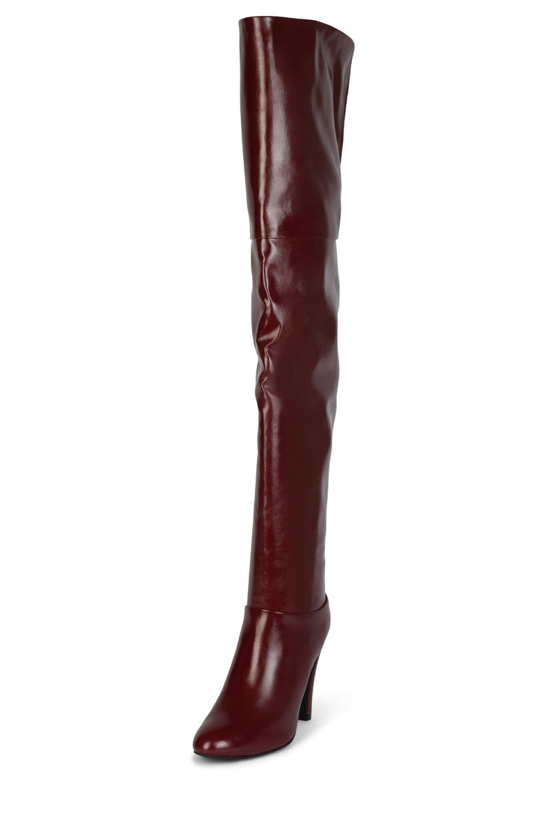 OVERLOOK Jeffrey Campbell Slouch Boots Wine