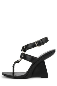 PAISLEY Jeffrey Campbell Wedge Sandal Black