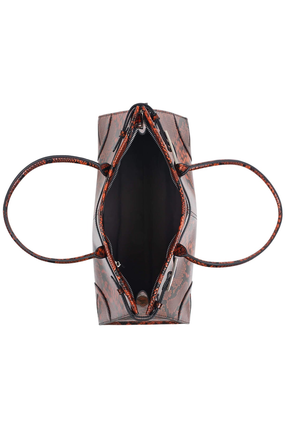 PALOMINO Jeffrey Campbell Shoulder Bag Orange Python