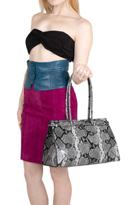 PALOMINO Jeffrey Campbell Shoulder Bag Grey Black Python