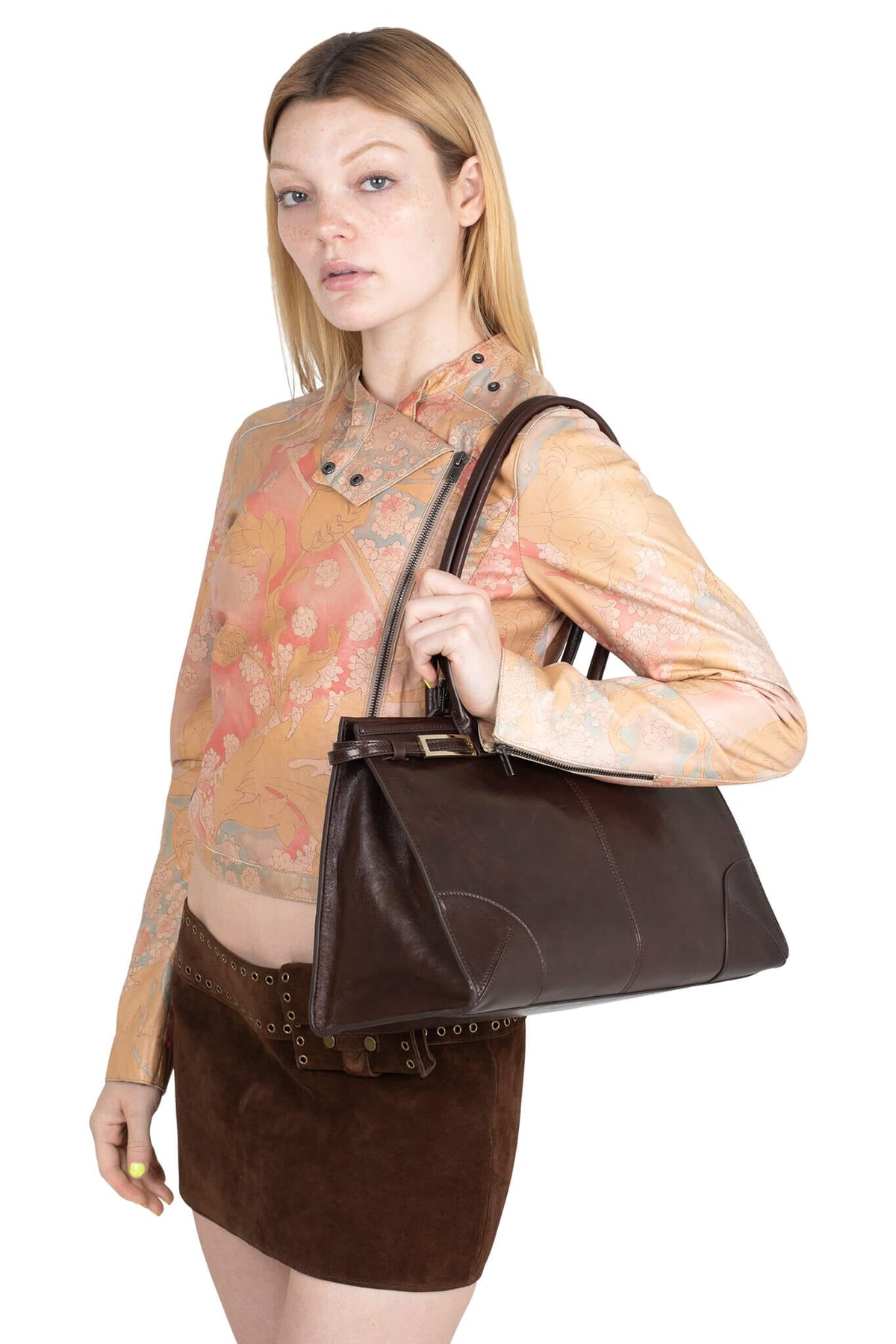 PALOMINO Jeffrey Campbell Shoulder Bag Brown 
