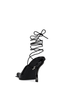 PARALLAX Jeffrey Campbell Heeled Mule Black Snake