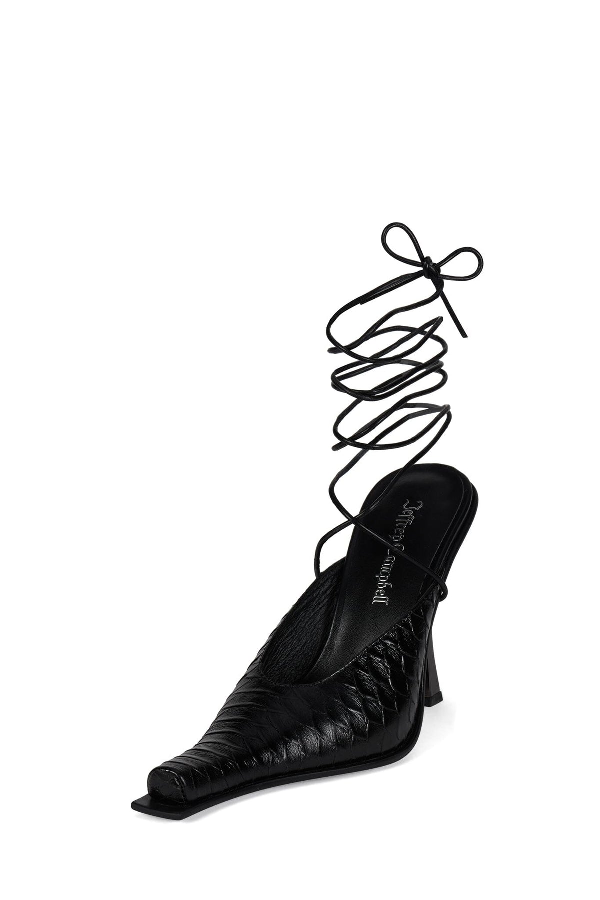 PARALLAX Jeffrey Campbell Heeled Mule Black Snake
_hover