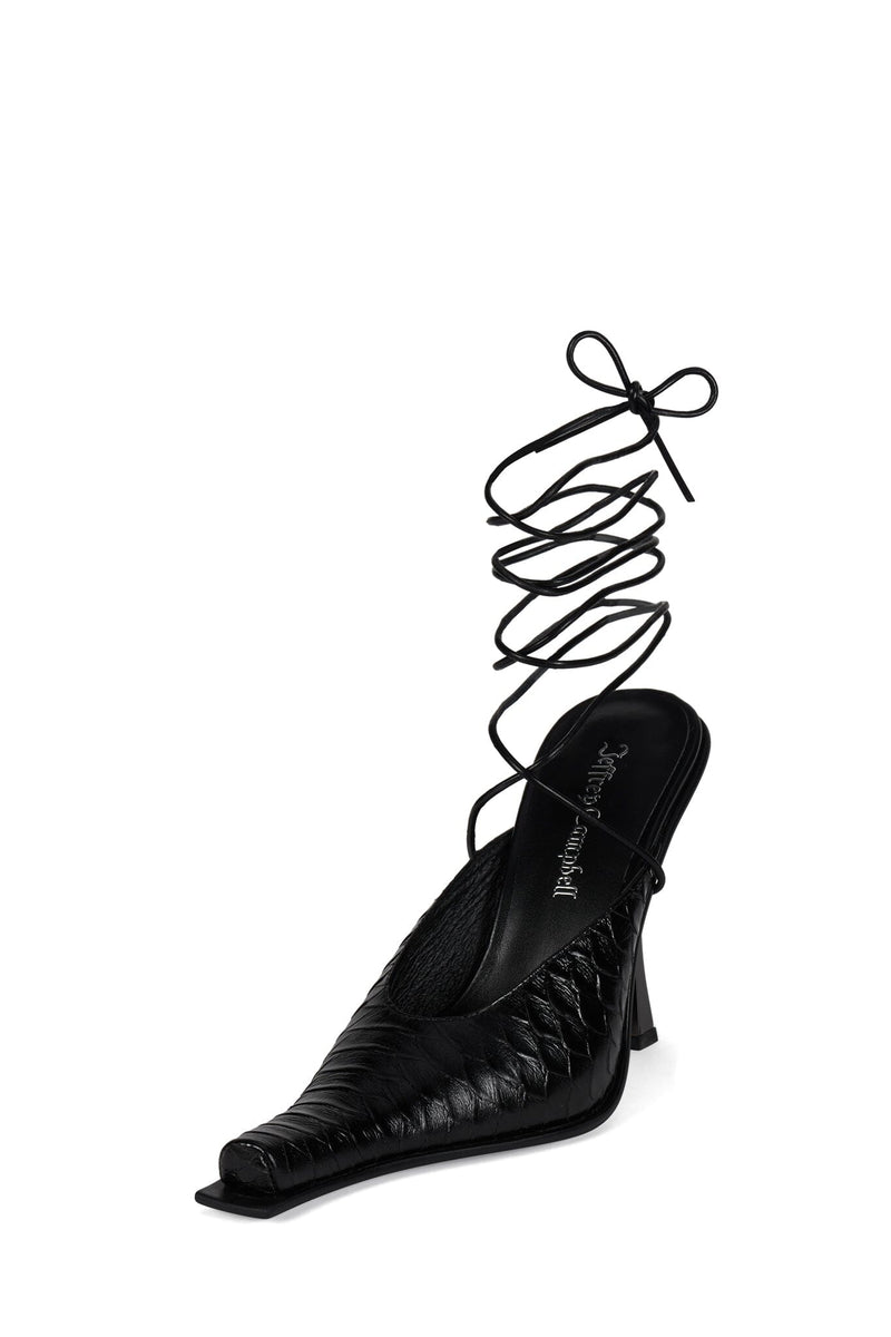 PARALLAX Jeffrey Campbell Heeled Mule Black Snake
_hover