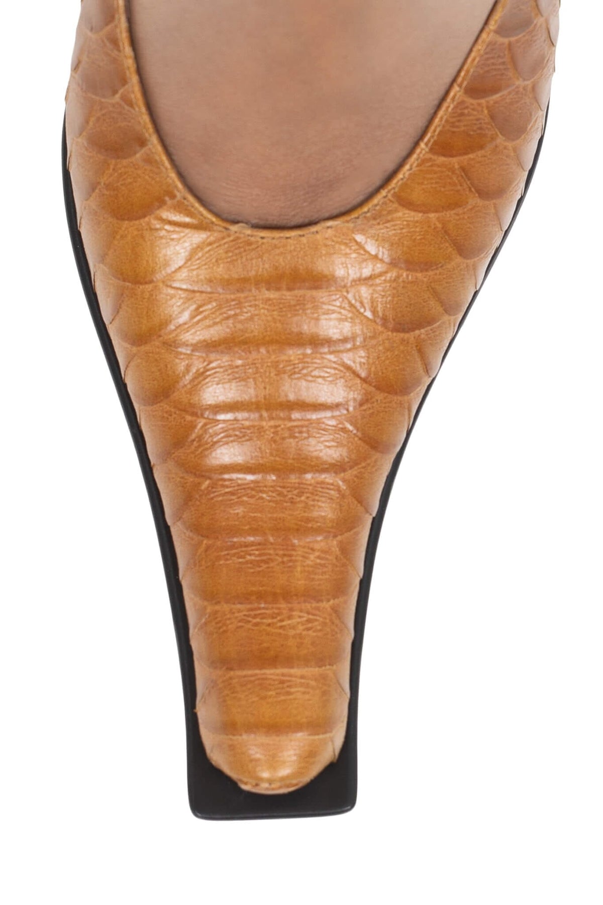 PARALLAX Jeffrey Campbell Heeled Mule Mustard Snake
