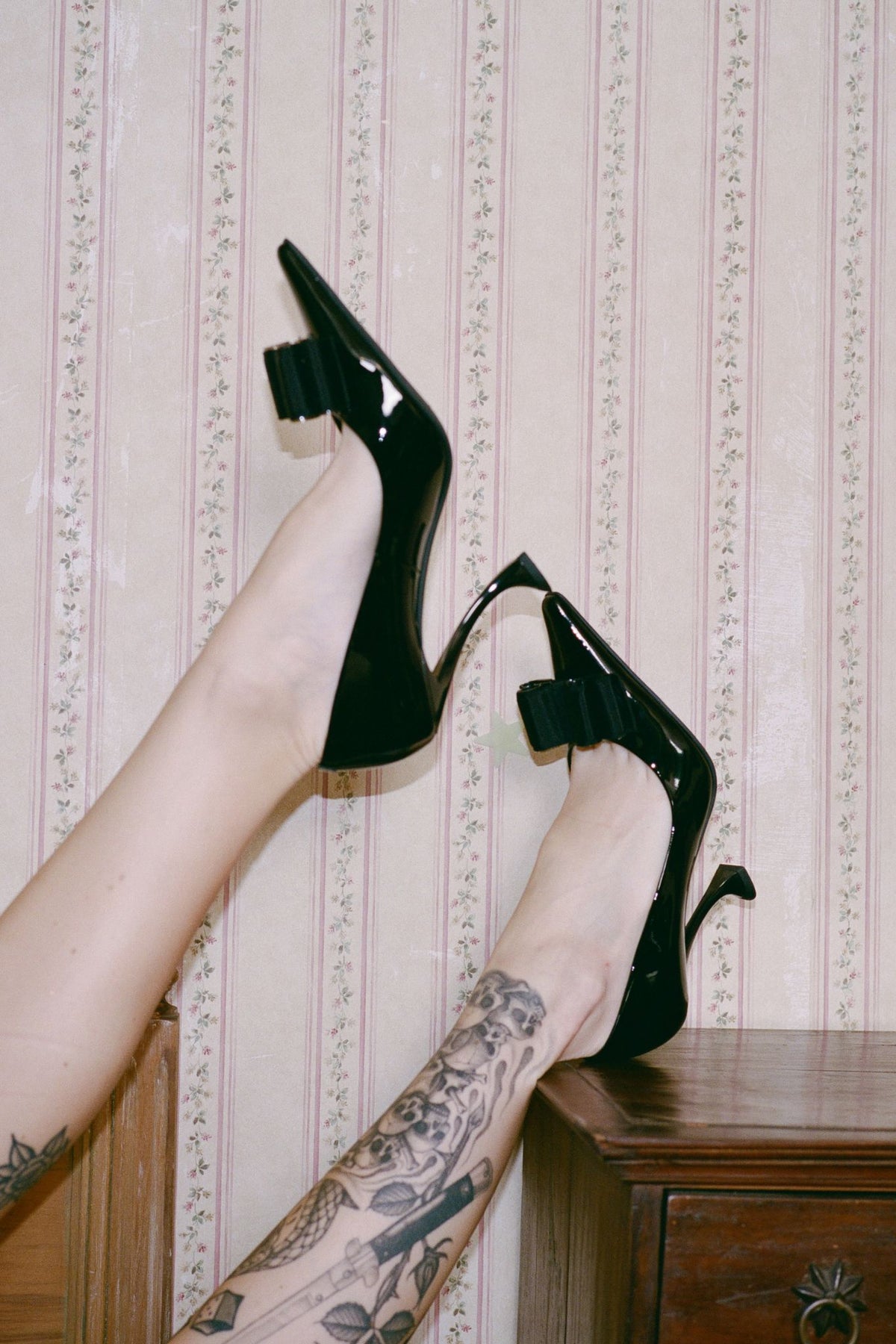 PARDON Black Patent Combo _hover