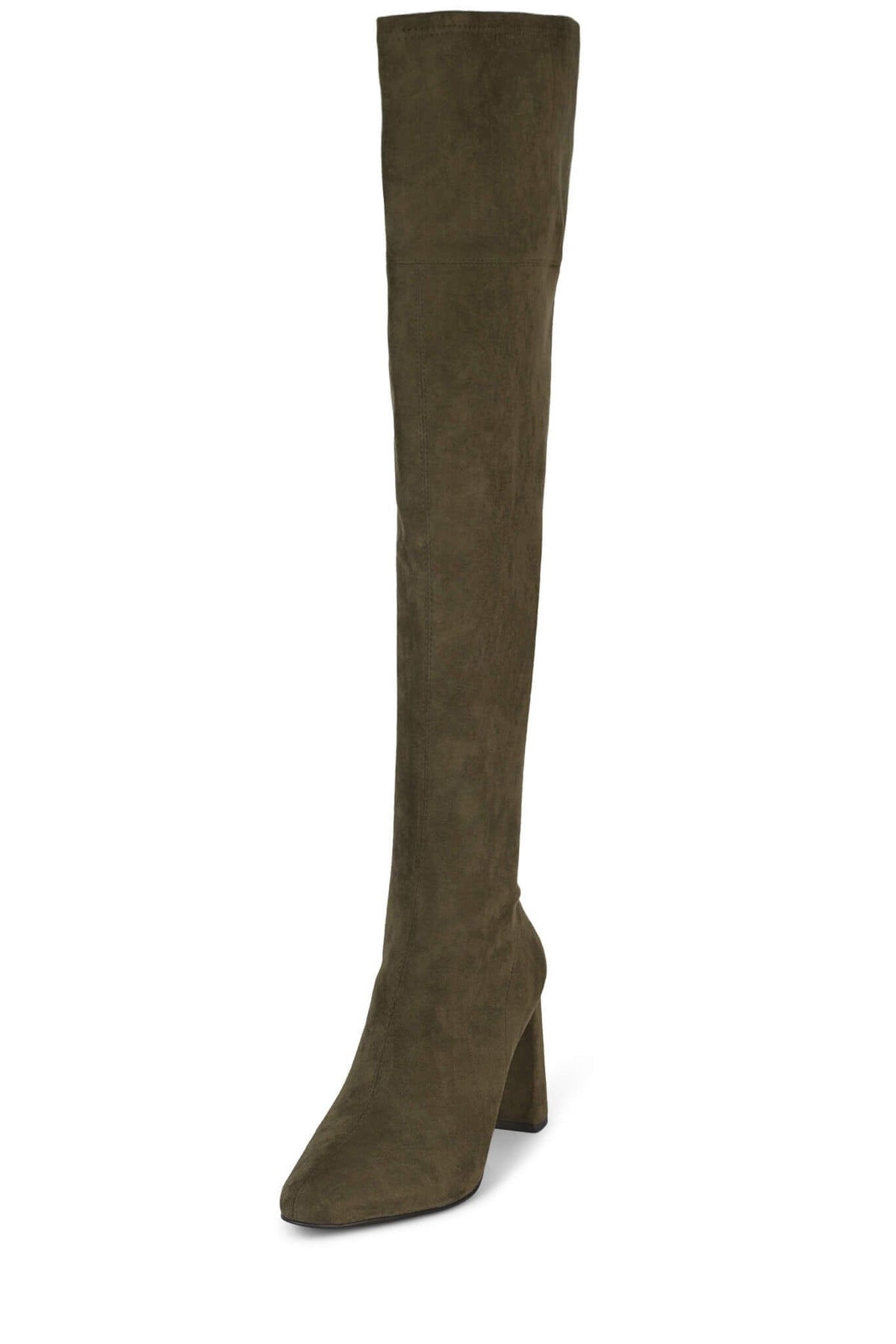 PARISAH-2 Jeffrey Campbell Heeled Boots Black Suede Khaki Suede