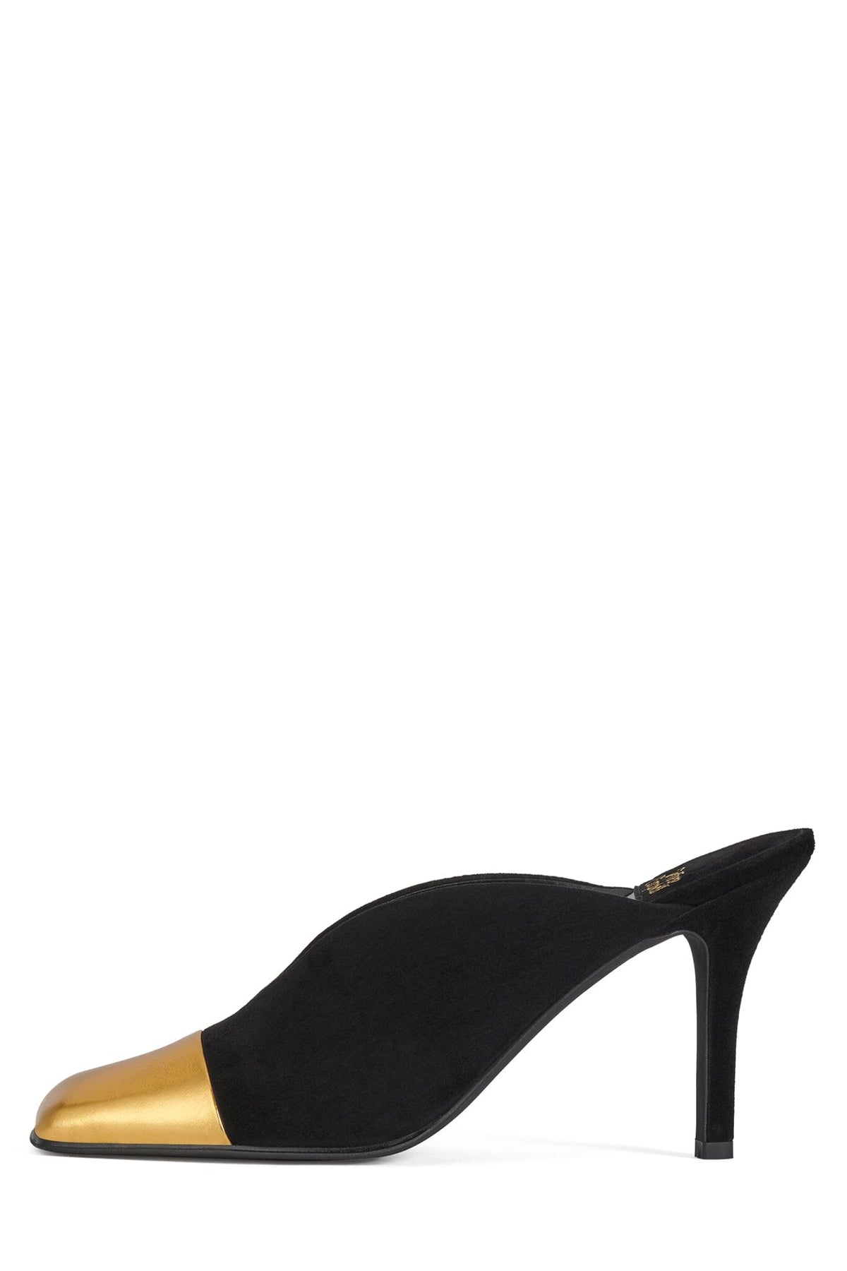 PASSAGE Jeffrey Campbell Heeled Sandal Black Gold Combo 