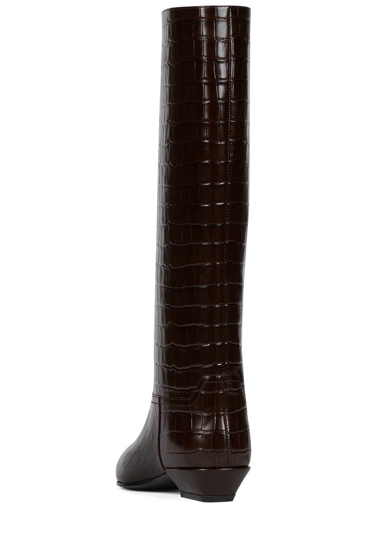 PASSO Jeffrey Campbell Knee-High Boot Brown Croco