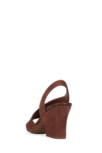 PASTICHE Jeffrey Campbell Slingback Sandal Dusty Red Suede 2