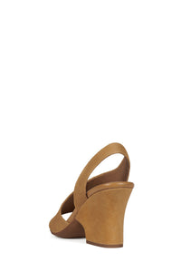 PASTICHE Jeffrey Campbell Slingback Sandal Camel Suede