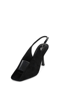 PATRIZIA Jeffrey Campbell Heeled Sandal Black Suede _hover