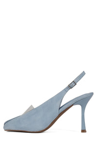 PATRIZIA Jeffrey Campbell Heeled Sandal Light Blue Suede