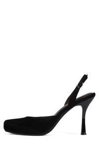 PAWS Jeffrey Campbell Heeled Sandal Black Suede 