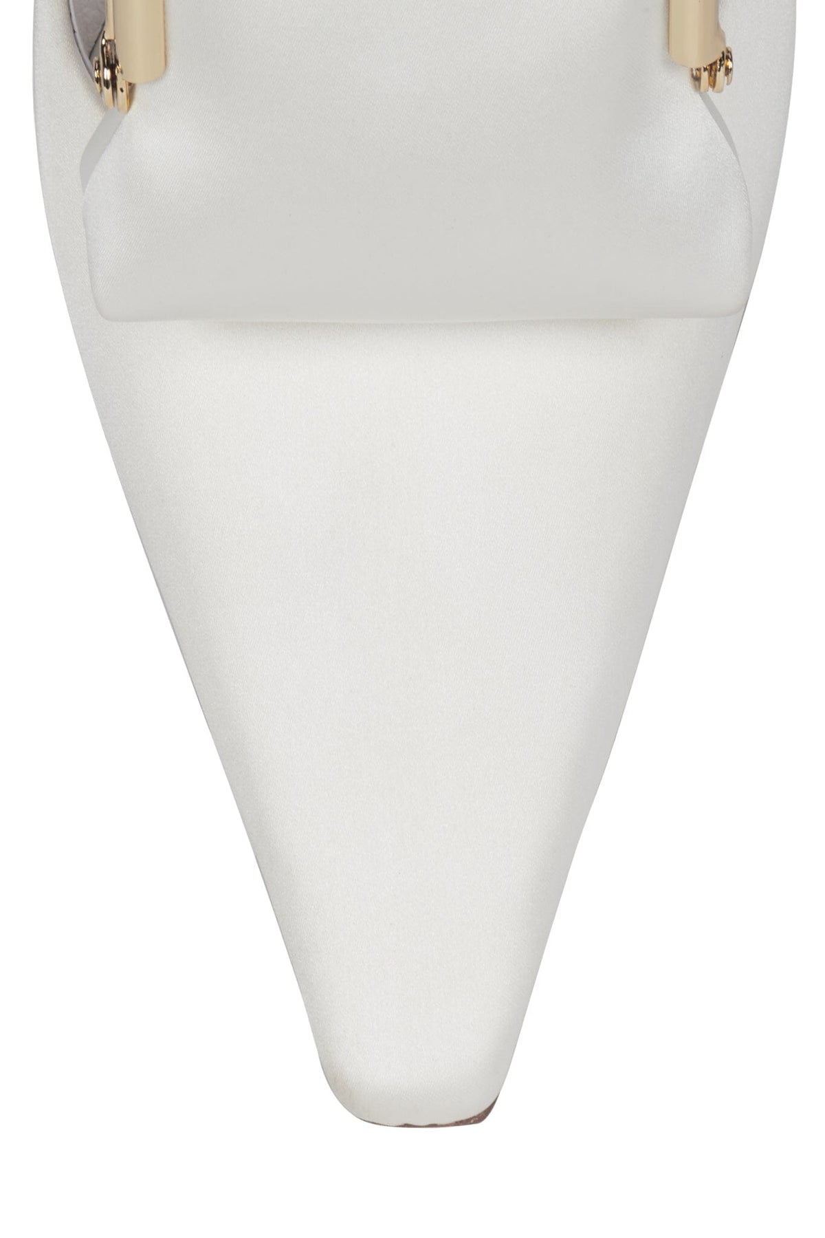 PAY-ME Jeffrey Campbell Slingback Wedge White Satin Combo