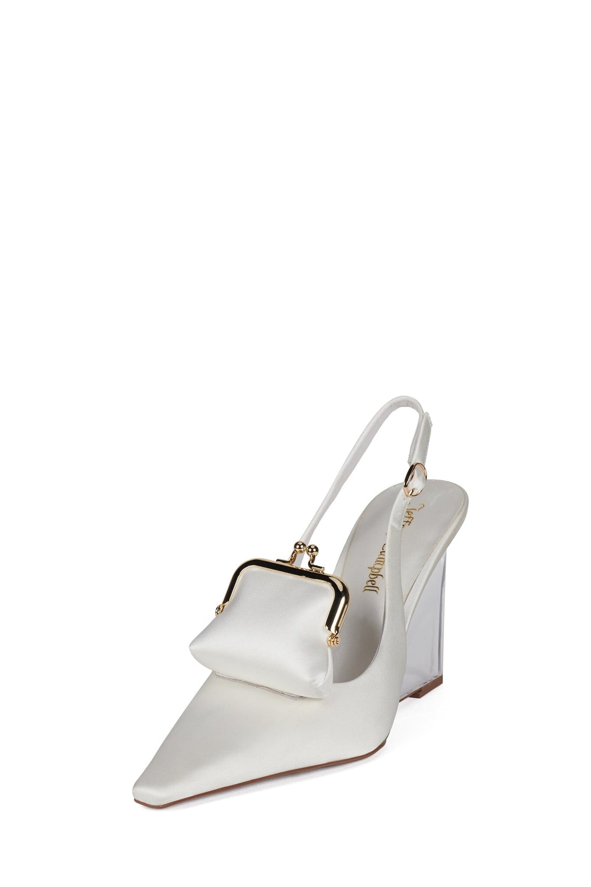 PAY-ME Jeffrey Campbell Slingback Wedge White Satin Combo 
_hover