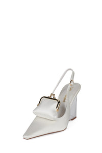 PAY-ME Jeffrey Campbell Slingback Wedge White Satin Combo 
_hover