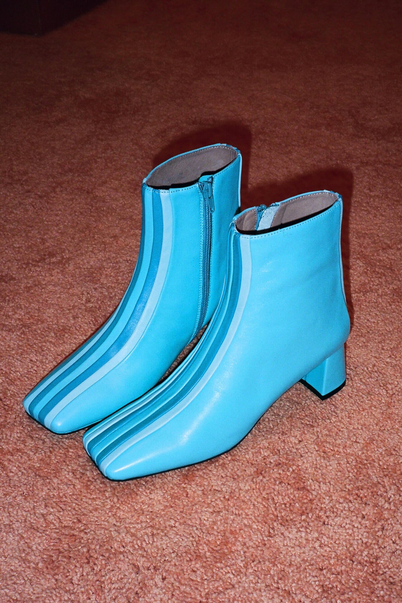 Blue boots for outlet sale