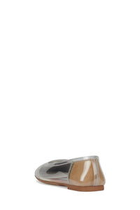 PERCEPTION Jeffrey Campbell Deconstructed Flat Clear Beige Combo