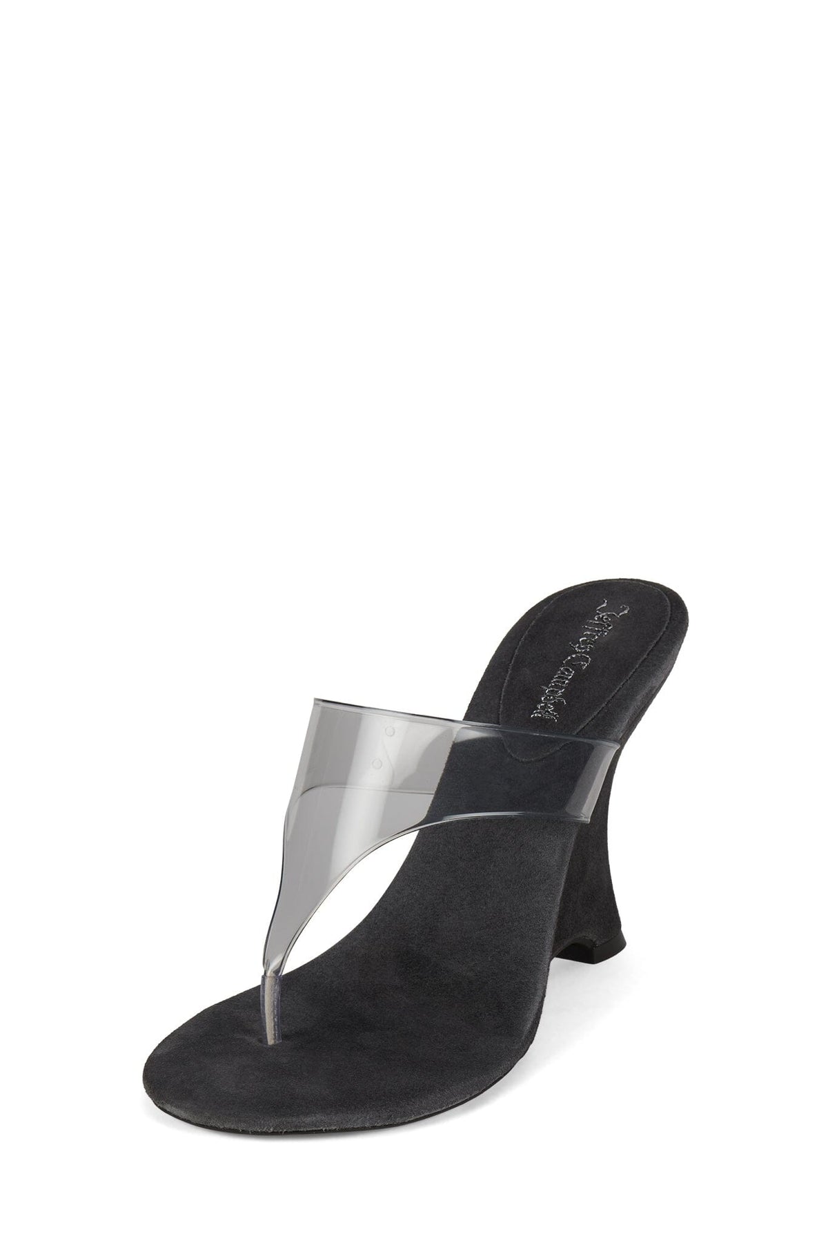 PERSISTENT Wedge Sandal Dark Grey Suede Combo _hover