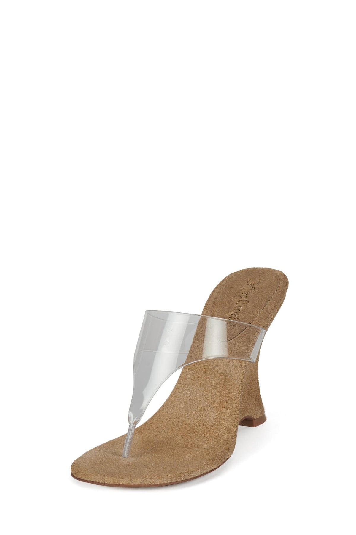 PERSISTENT Wedge Sandal Beige Suede Clear _hover
