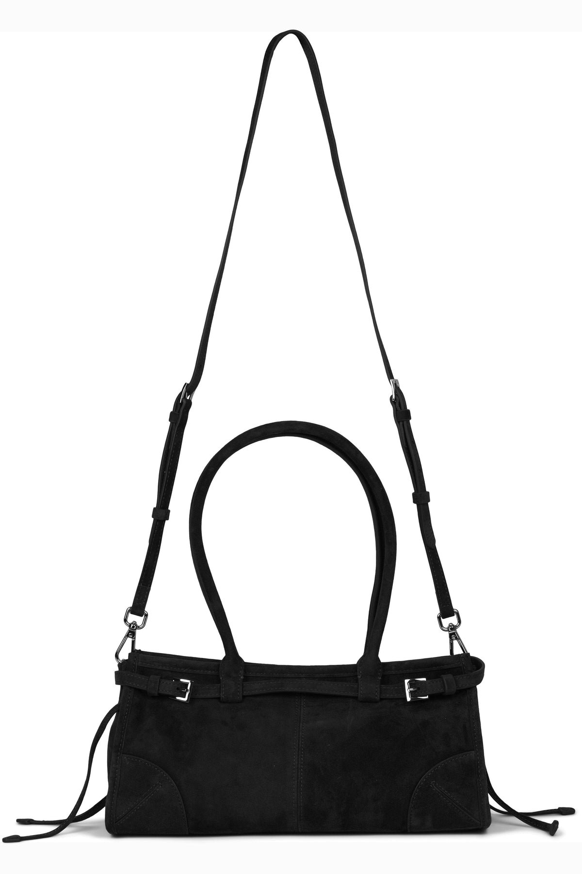 PESKY Jeffrey Campbell Shoulder Bag Black Suede