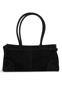 PESKY Jeffrey Campbell Shoulder Bag Black Suede