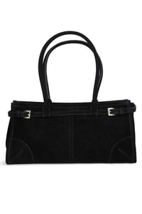 PESKY Jeffrey Campbell Shoulder Bag Black Suede