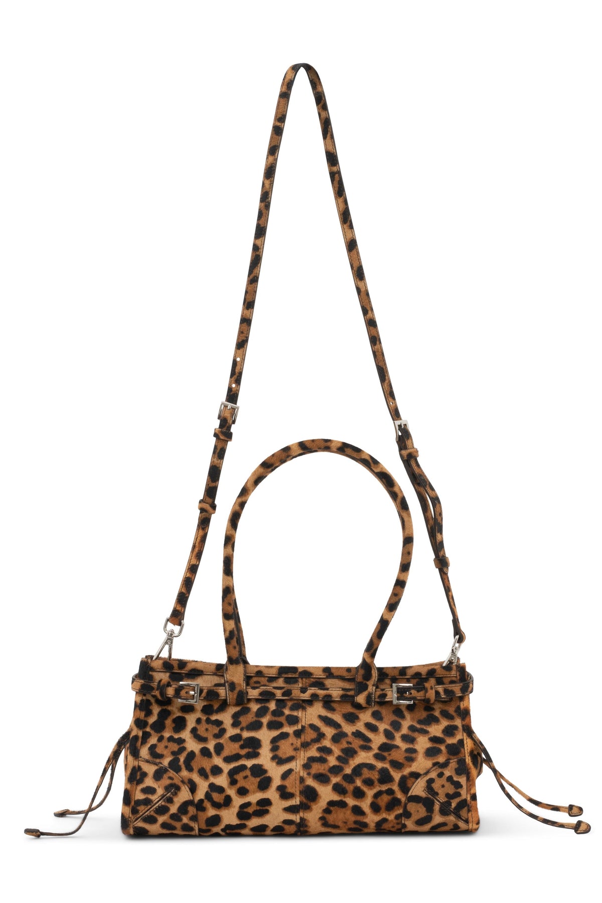 PESKY-F Jeffrey Campbell Shoulder Bag Tan Brown Cheetah 