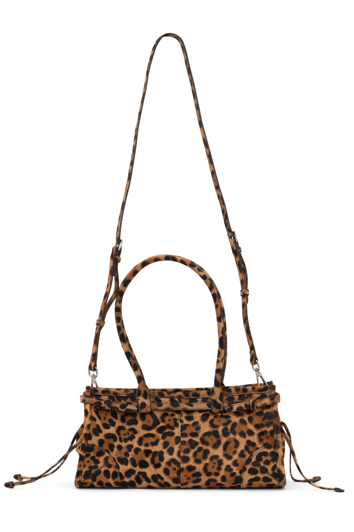 PESKY-F Jeffrey Campbell Shoulder Bag Tan Brown Cheetah 