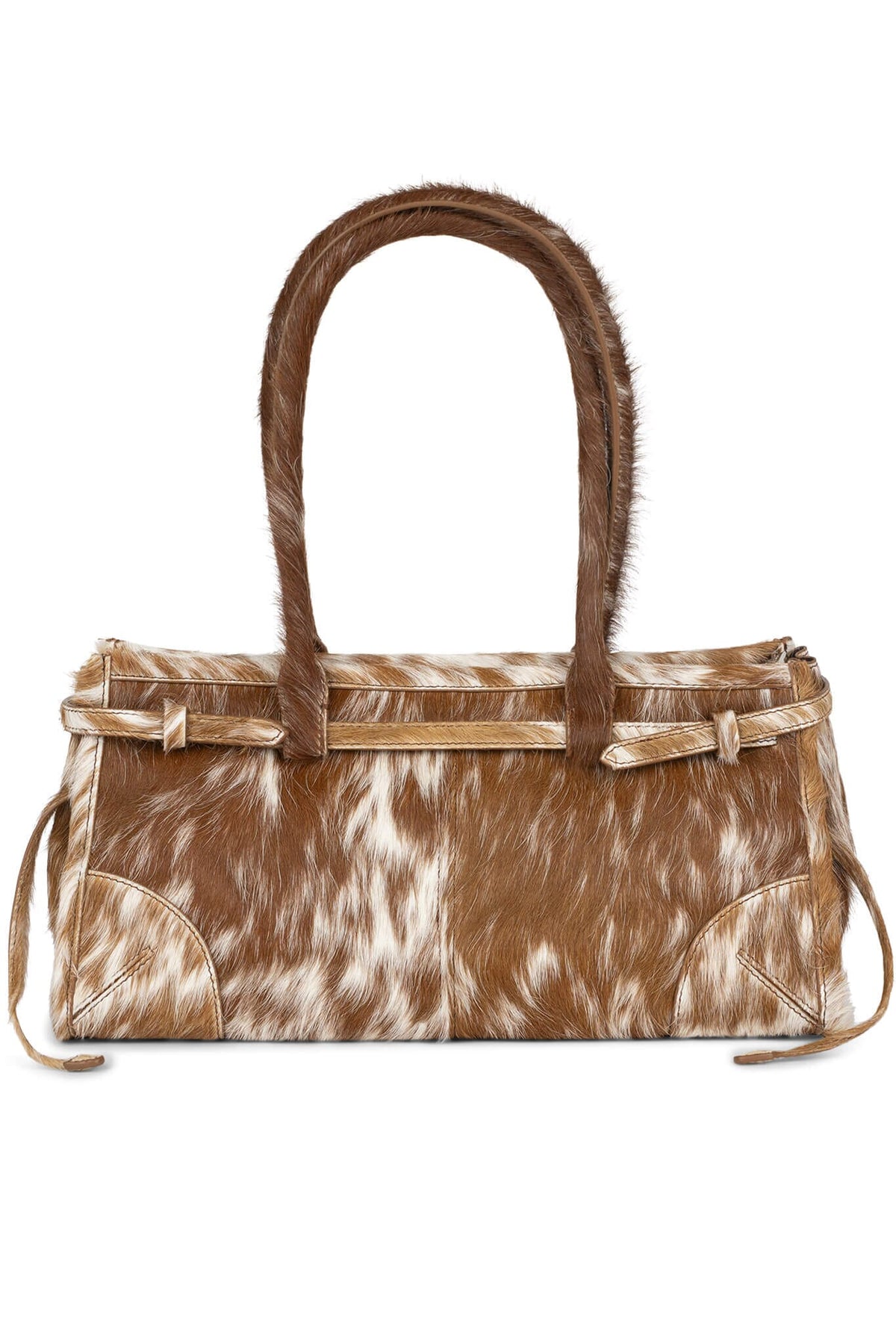 PESKY-F Jeffrey Campbell Shoulder Bag Tan White Long Hair
_hover