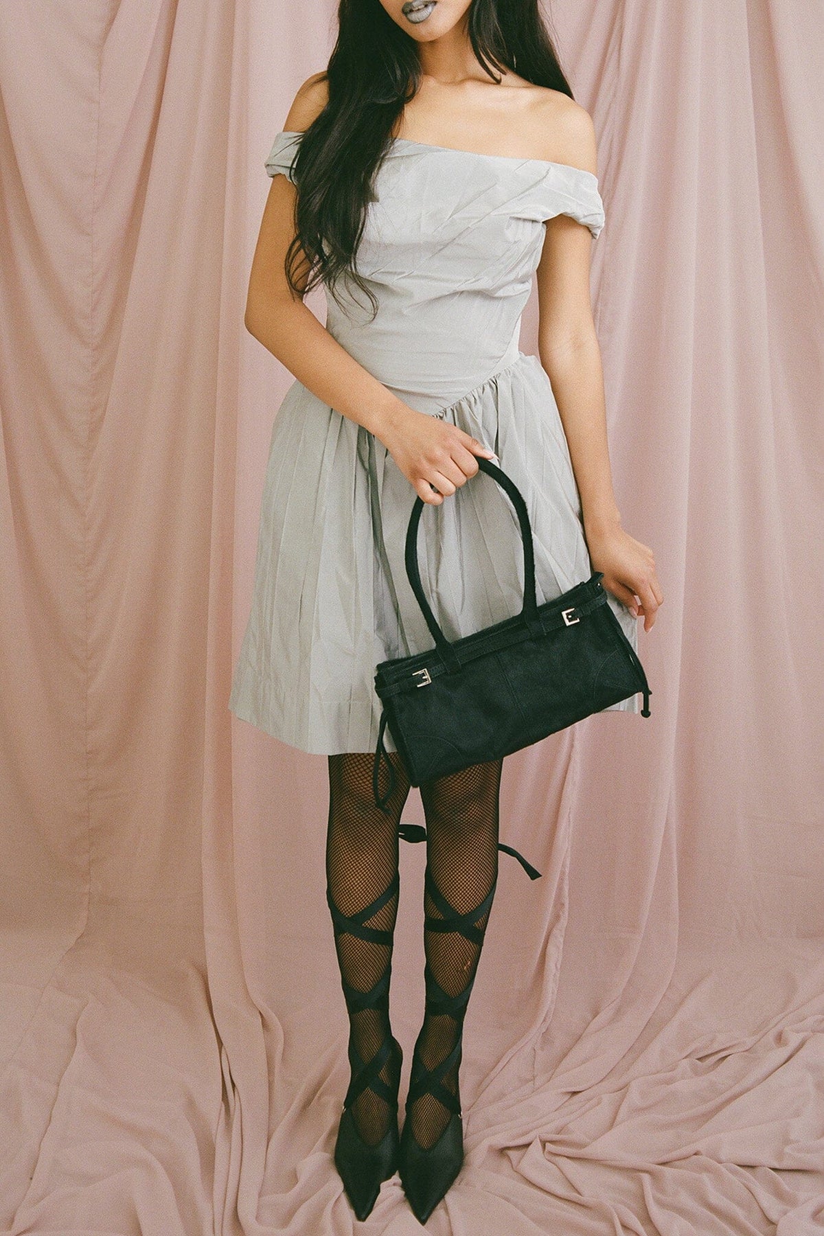 PESKY-F Jeffrey Campbell Shoulder Bag Black