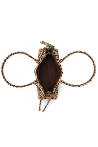 PESKY-F Jeffrey Campbell Shoulder Bag Beige Brown Spot