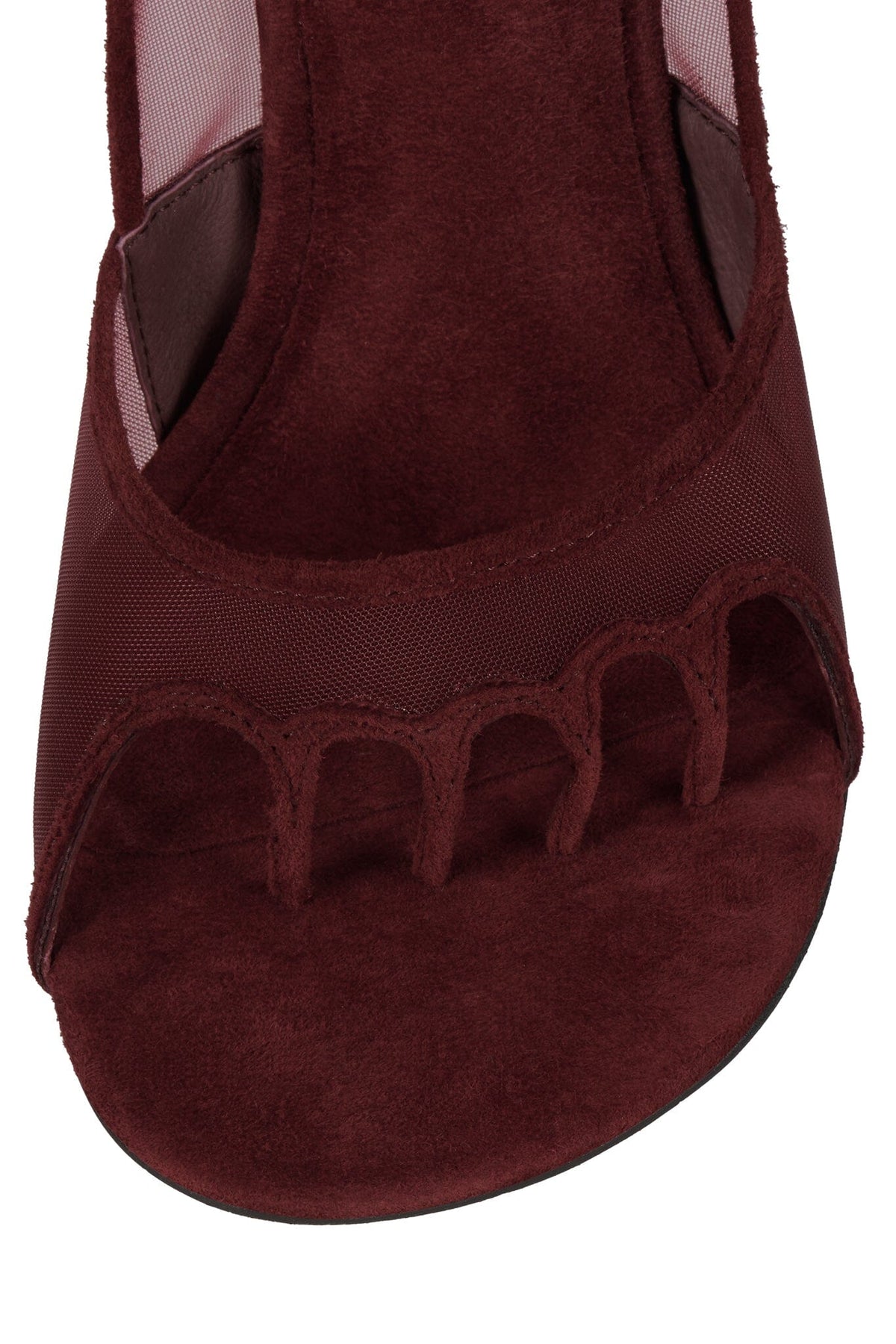 PHASES Heeled Sandal Wine Mesh Combo