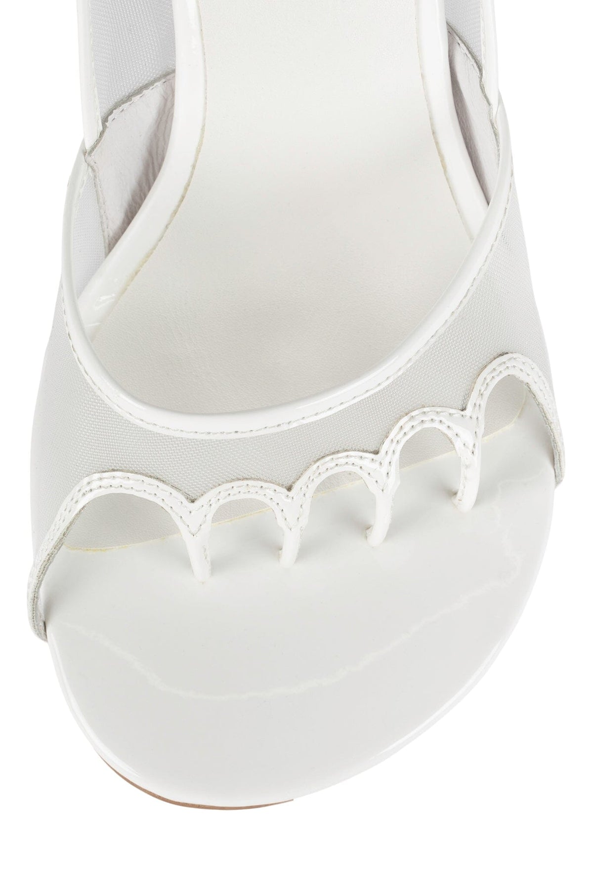 PHASES Heeled Sandal White Mesh Combo 