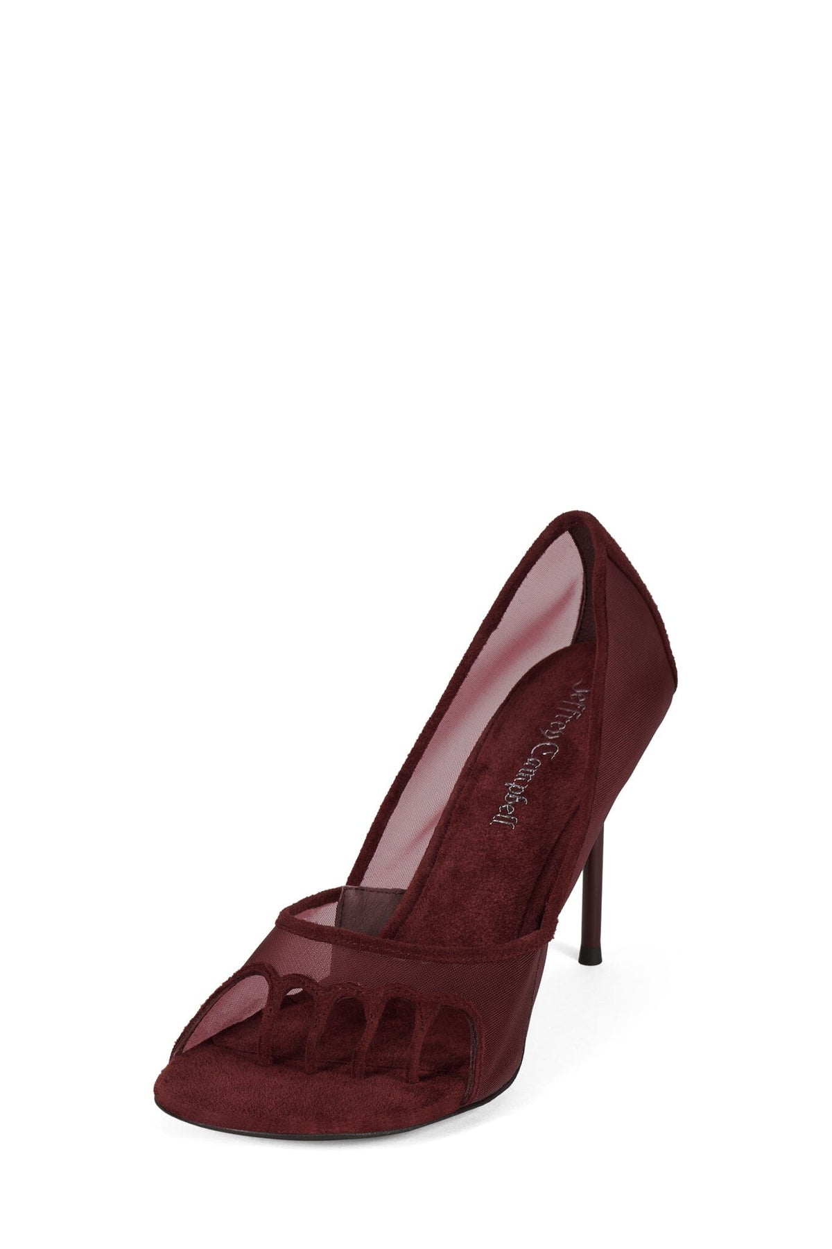 PHASES Heeled Sandal Wine Mesh Combo _hover