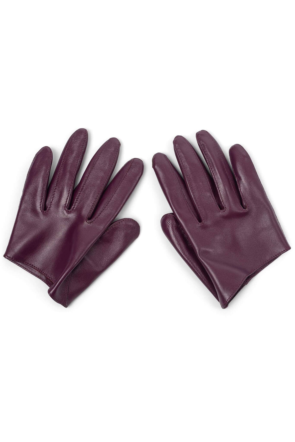 PIT-CREW Jeffrey Campbell Leather Gloves Wine