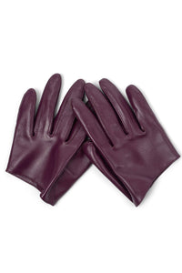 PIT-CREW Jeffrey Campbell Leather Gloves Wine