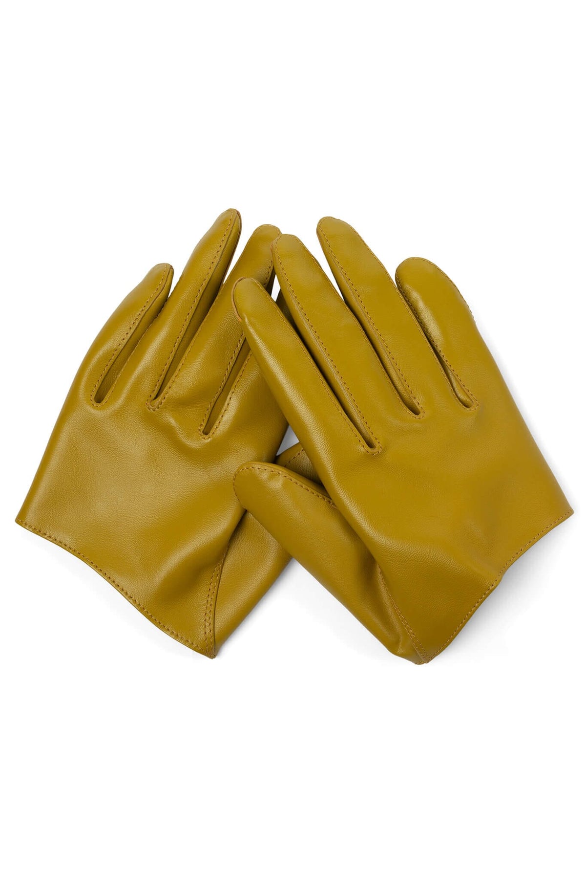 PIT-CREW Jeffrey Campbell Leather Gloves Lime
