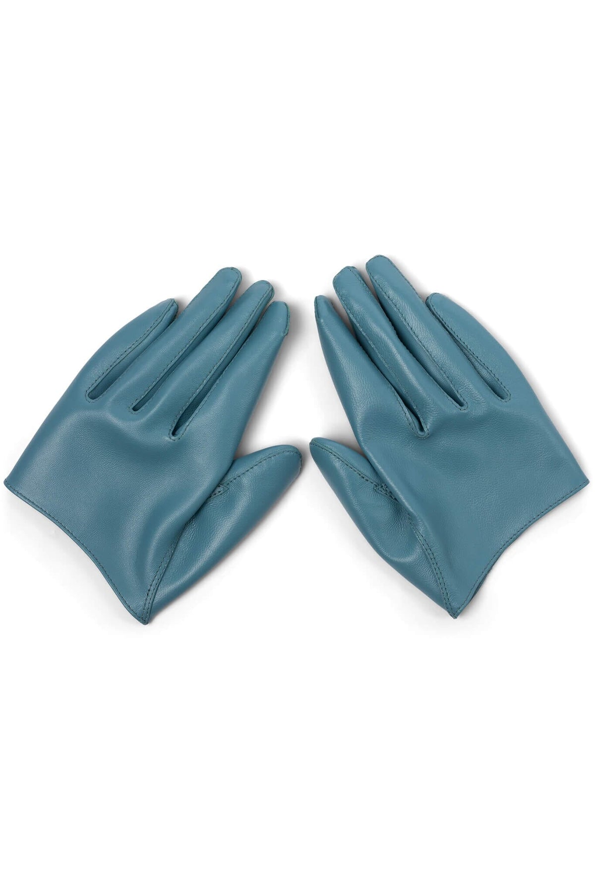 PIT-CREW Jeffrey Campbell Leather Gloves Blue