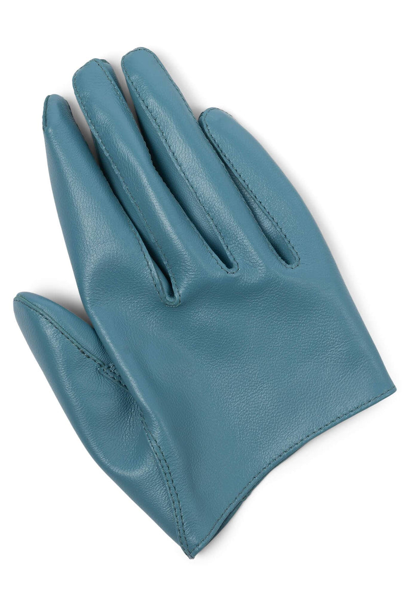 PIT-CREW Jeffrey Campbell Leather Gloves Blue