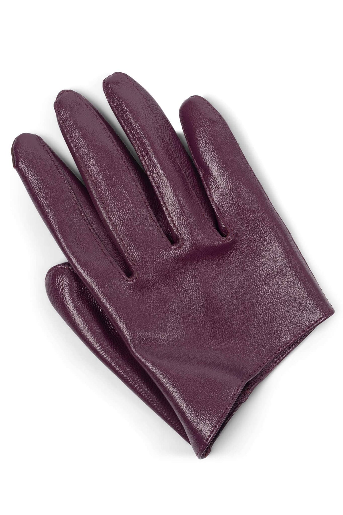 PIT-CREW Jeffrey Campbell Leather Gloves Wine