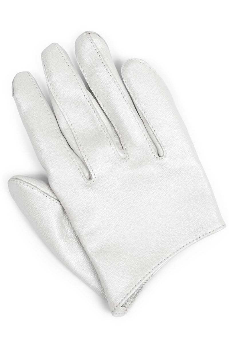 PIT-CREW Jeffrey Campbell Leather Gloves White