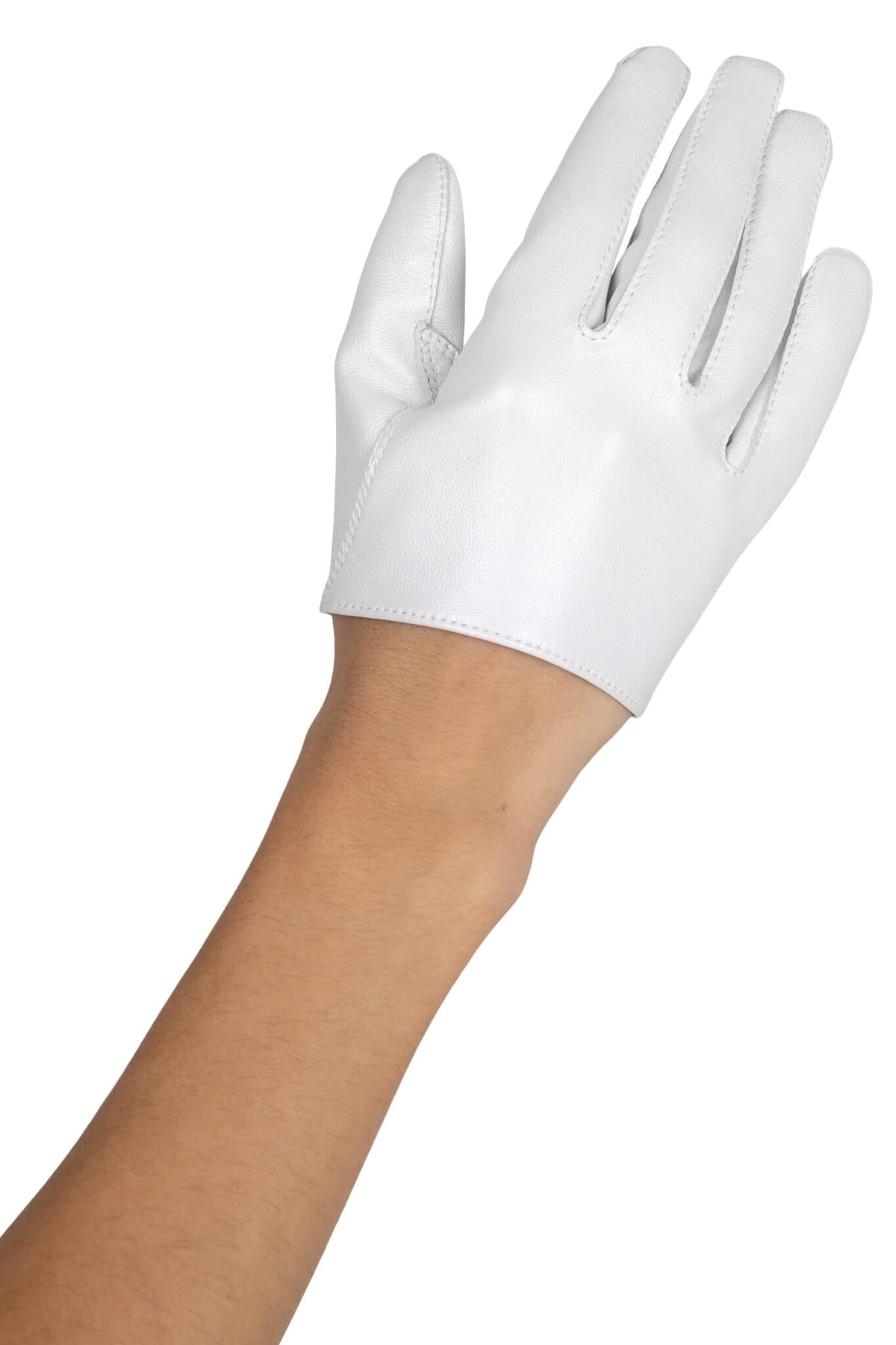 PIT-CREW Jeffrey Campbell Leather Gloves White