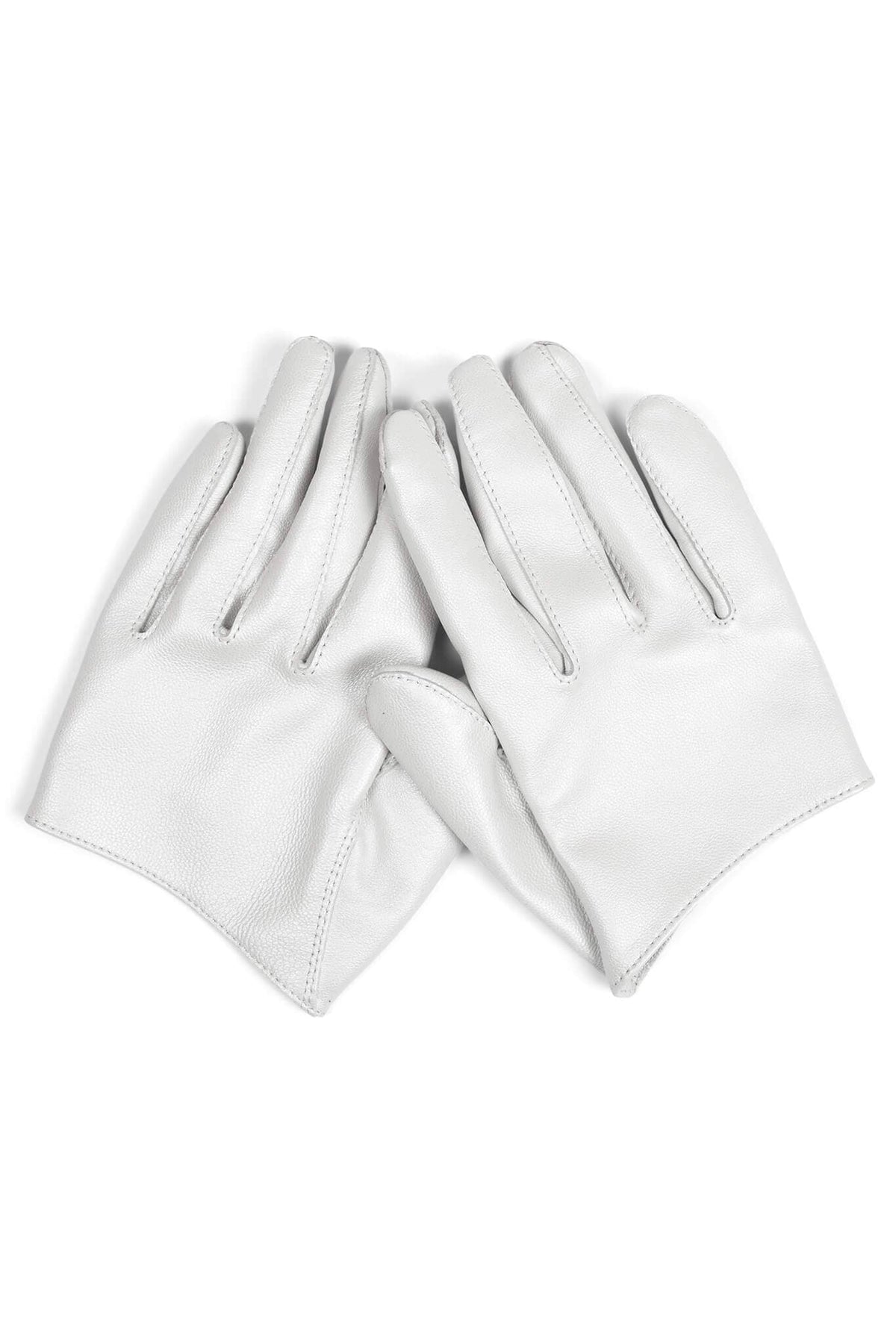 PIT-CREW Jeffrey Campbell Leather Gloves White