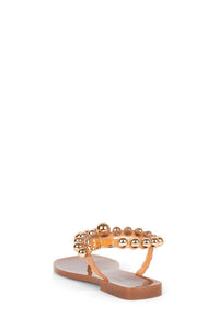 PLATED Jeffrey Campbell Thong Sandal Caramel Gold