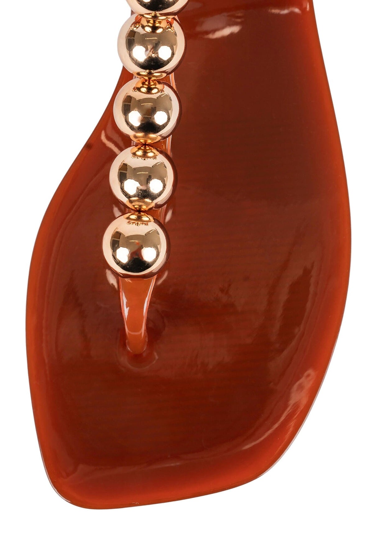 PLATED Jeffrey Campbell Thong Sandal Orange Gold