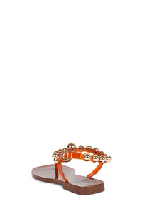 PLATED Jeffrey Campbell Thong Sandal Orange Gold